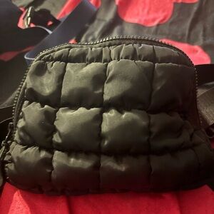 Black Quilted Crossbody Bag